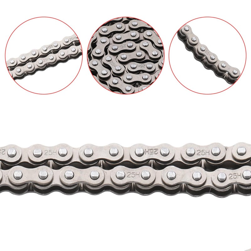 KAMIER 25H Drive Chain 126 Link for Razor MX350 MX400 ZR350 SX350 McGrath Dirt Rocket Bike Kids Electric Pocket Mod Mini Euro Bella Vapor Sweet Pea Scooter Motovox MBxXSe MotoTec MT-MB Mini Bike Parts - Image 5